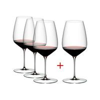 CABERNET / MERLOT WEINGLÄSER Veloce transparent 829 ml 4er Set - Transparent, Glas (0.83L) - Riedel