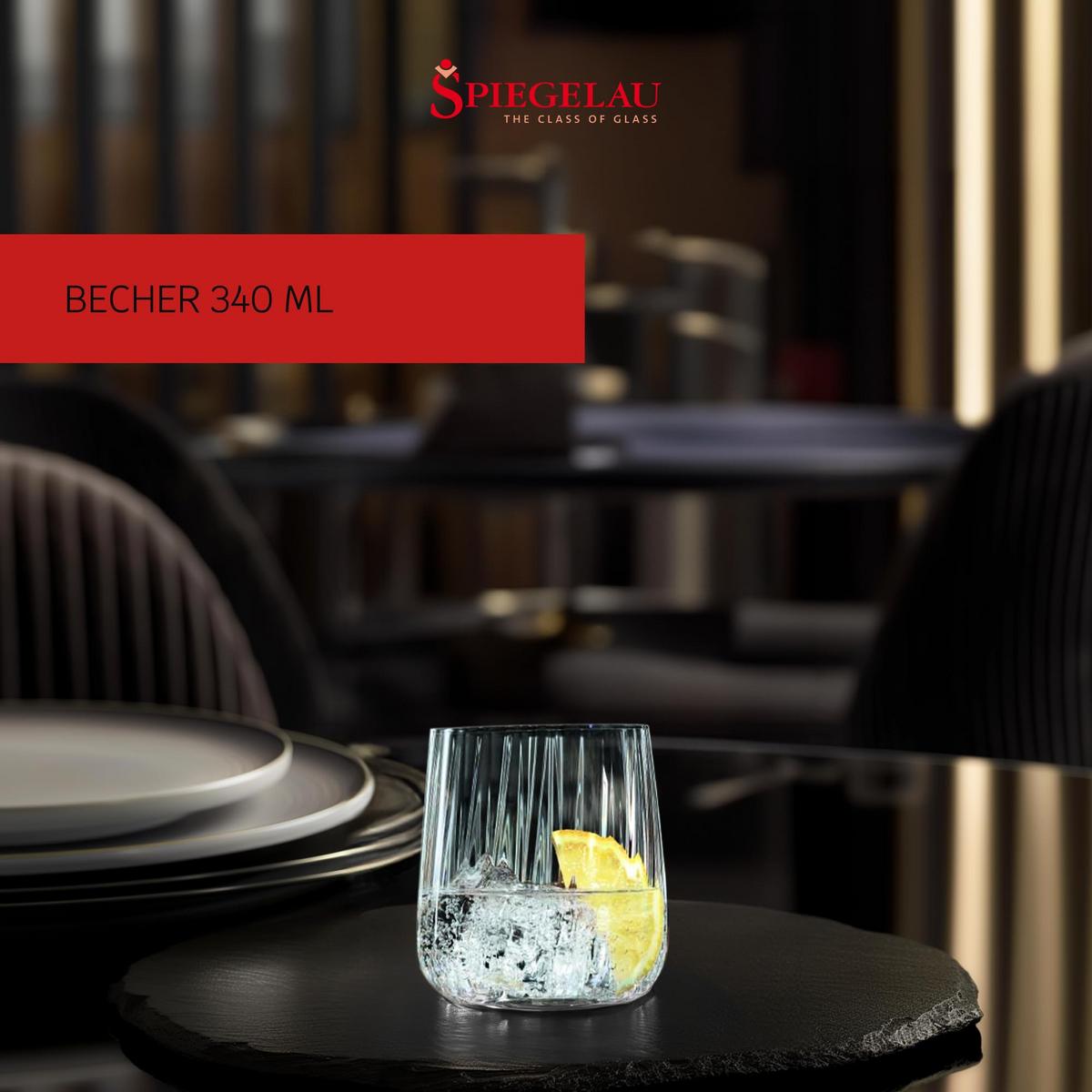 TUMBLER Lifestyle transparent 340 ml 4er Set - Transparent, Glas (0.34L) - Spiegelau