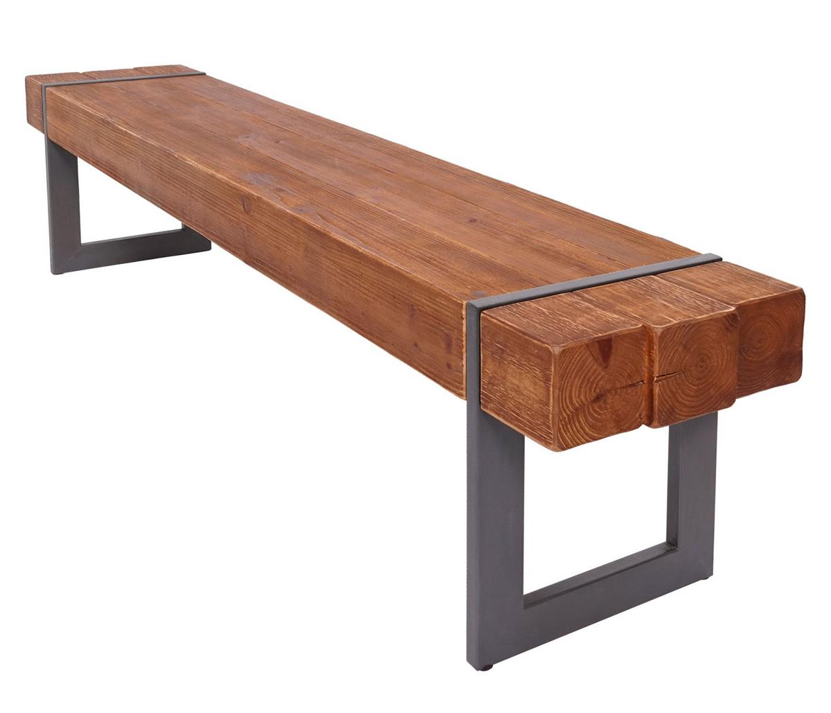 SITZBANK Braun - Naturfarben/Braun, Holz (160/45/34cm) - MCW