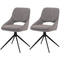 ESSZIMMERSTUHL Hellgrau 2er-Set - Hellgrau/Grau, Textil (55/87/55cm) - MCW
