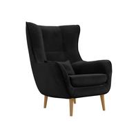 SESSEL Estjano - Beige/Schwarz, Holz/Textil (80/106/95cm) - MIRJAN24