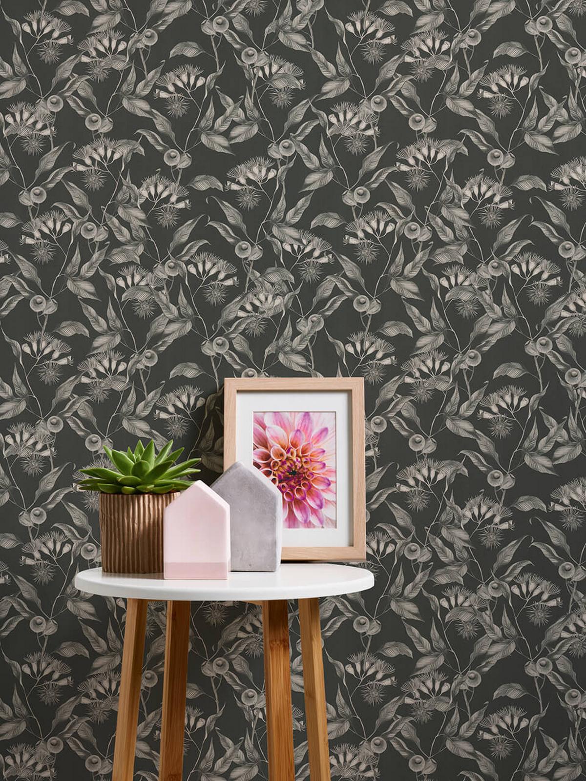 VLIESTAPETE Grau 53/1005 cm - Schwarz, Textil (53/1cm) - KUNSTLOFT