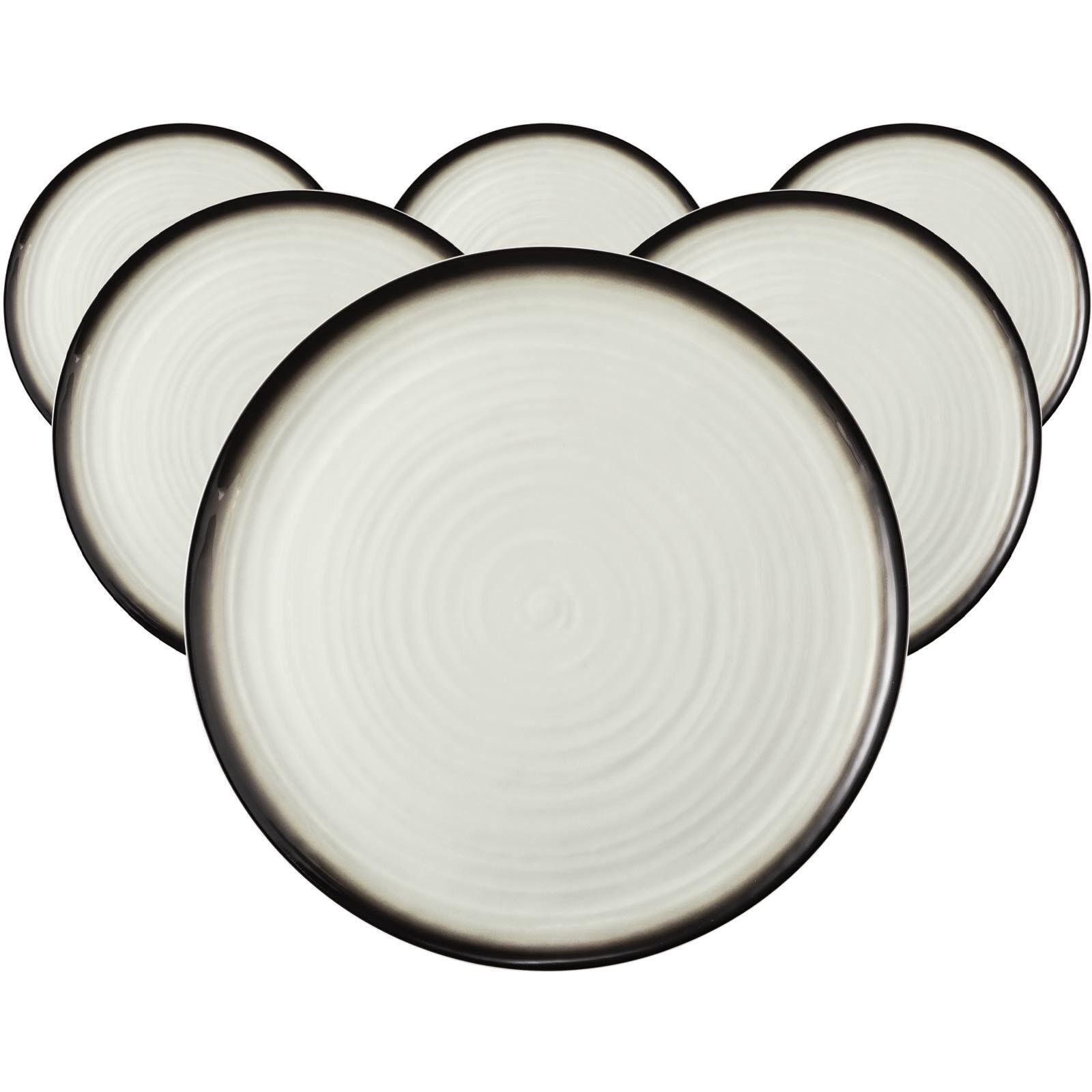 PIZZATELLER Terra Corso ø 31,5 cm 6er Set - Beige/Grau, Keramik (31.5cm) - Seltmann Weiden