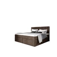BOXBETT Linnea - Braun, Holzwerkstoff/Textil (140/220cm) - Fun Möbel