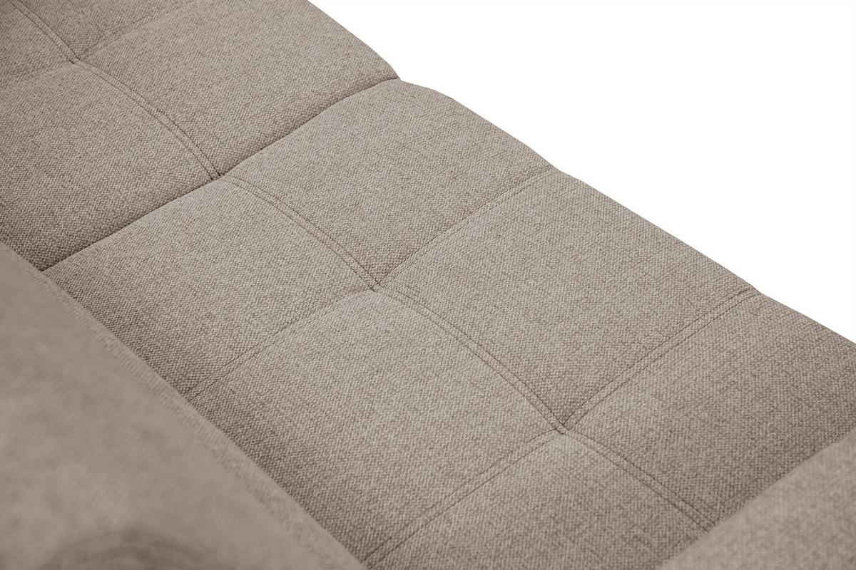 SOFA QUARTZ 3-Sitzer, taupe - Taupe, Holzwerkstoff/Textil (202/80/102cm) - Wozimo