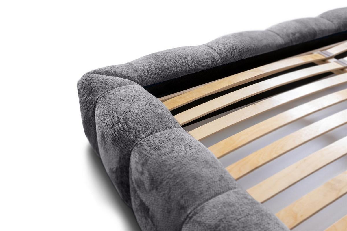 POLSTERBETT Hailey In Tender Way - Grau, Holzwerkstoff/Textil (180/200cm) - Fun Möbel