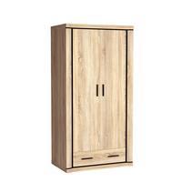 DREHTÜRENSCHRANK MALAGA 97/192/90 cm 2-türig Sonoma Eiche - Sonoma Eiche, Holzwerkstoff (97/192/90cm) - MASSENO