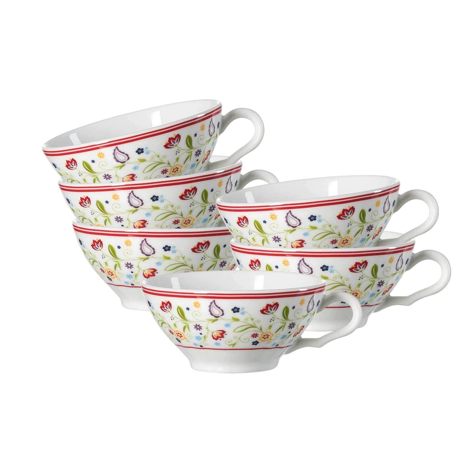 TEETASSEN Shanti Ostfriese bunt 100 ml 6er Set - Multicolor, Keramik (0.1L) - Ritzenhoff Breker