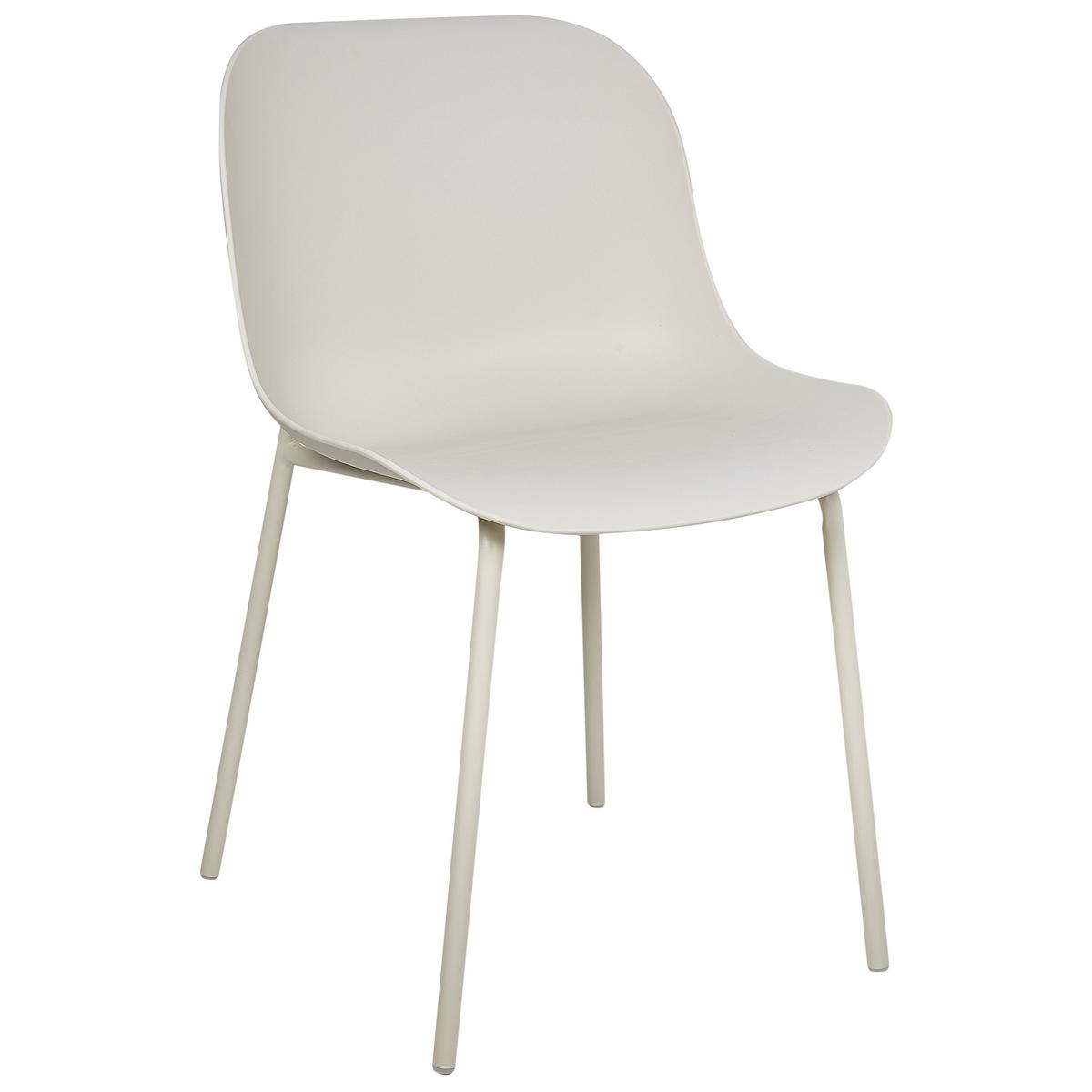 ESSZIMMERSTUHL 2er-Set Hellbeige Beloit - Beige, Kunststoff (44/80/55cm) - Beliani