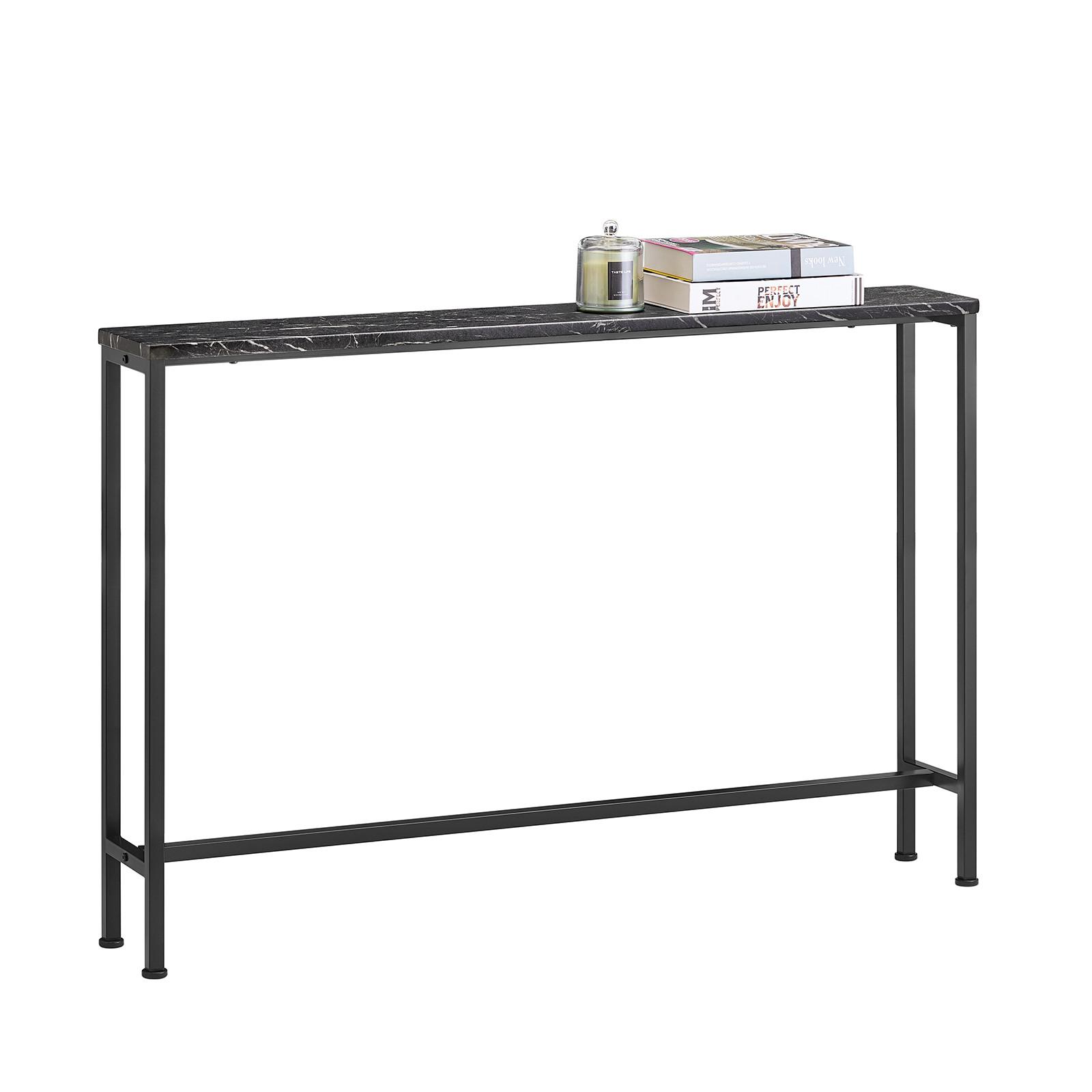 KONSOLENTISCH Schwarz - Schwarz, Holzwerkstoff/Metall (20/120/80cm) - SoBuy
