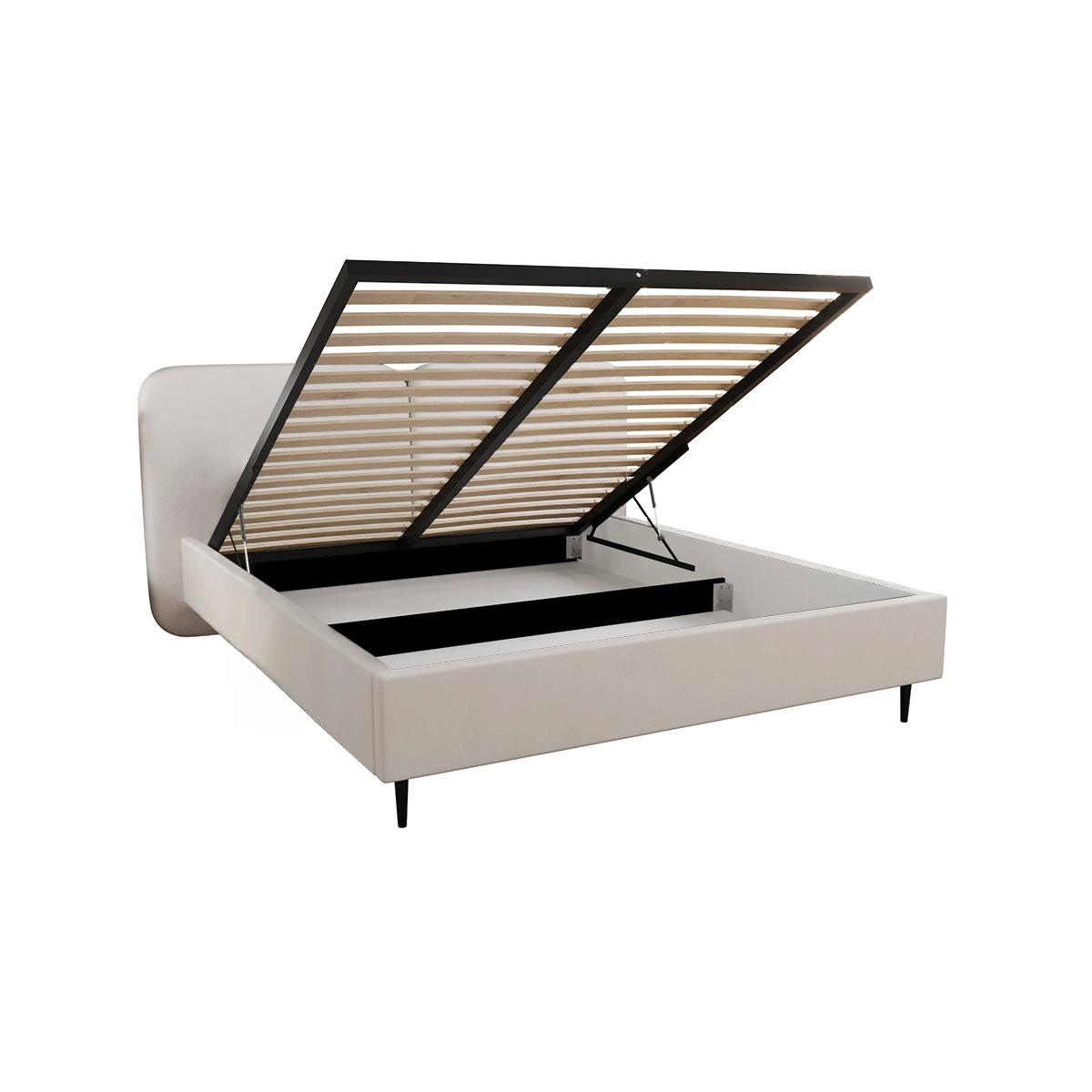 BOXBETT 160/200 Luz Weiß - Weiß, Holz (160/200cm) - Petits-meubles