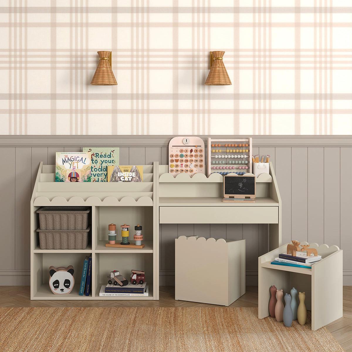 SCHREIBTISCH Book Nook Beige - Beige, Holzwerkstoff (31/35.5/31cm) - Petits-meubles