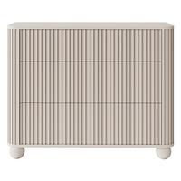 KOMMODE Arvello Greige 93 cm - Taupe, Holz/Holzwerkstoff (93.2/83.8/38cm) - Selsey