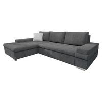 ECKSOFA Bangkok Mini Premium - Silberfarben/Hellgrau, Holz/Textil (274/182cm) - MIRJAN24