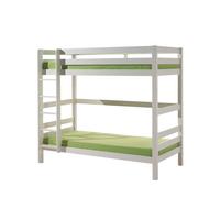 ETAGENBETT Karolina 210x182x105 aus Massivholz in Weiß - Weiß, Holz (90/200cm) - 58aufmkessel