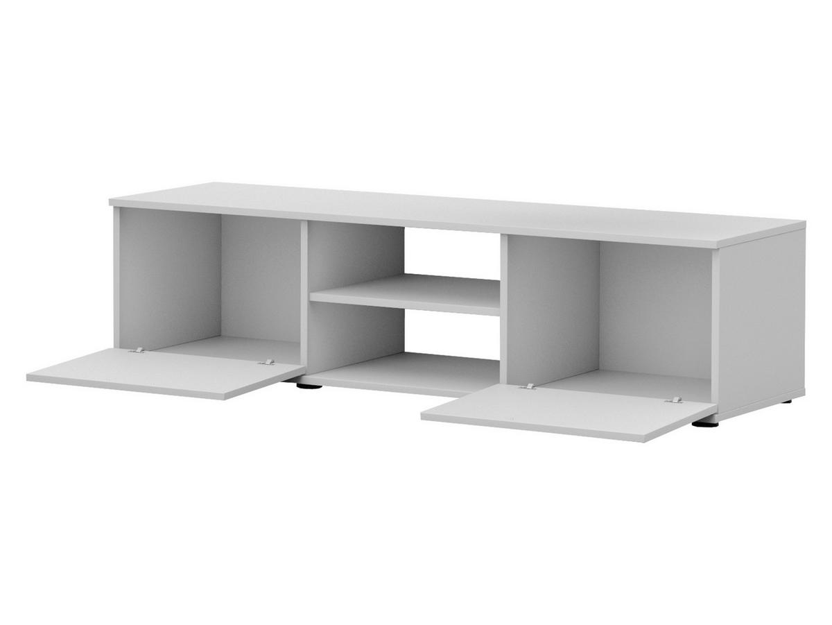 TV-LOWBOARD 140 Soho S04 - Silberfarben/Schwarz, Holzwerkstoff/Kunststoff (140/37/43cm) - MIRJAN24
