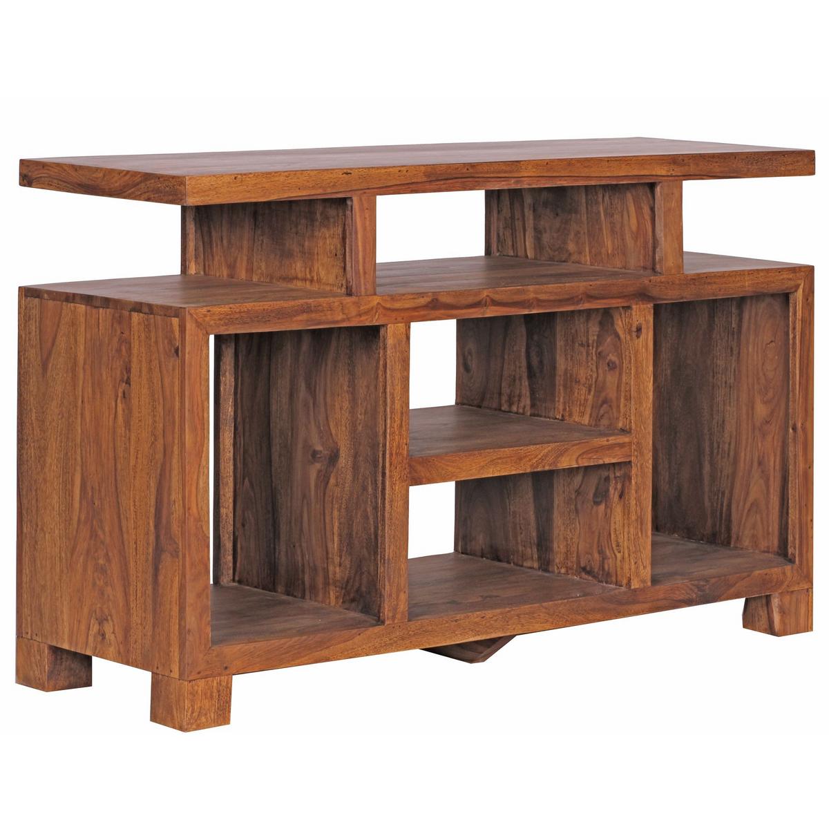 SIDEBOARD – Mango Massivholz, 115x76x40 cm, mit Fächern - Braun, Holz (115/76/40cm) - KADIMA DESIGN