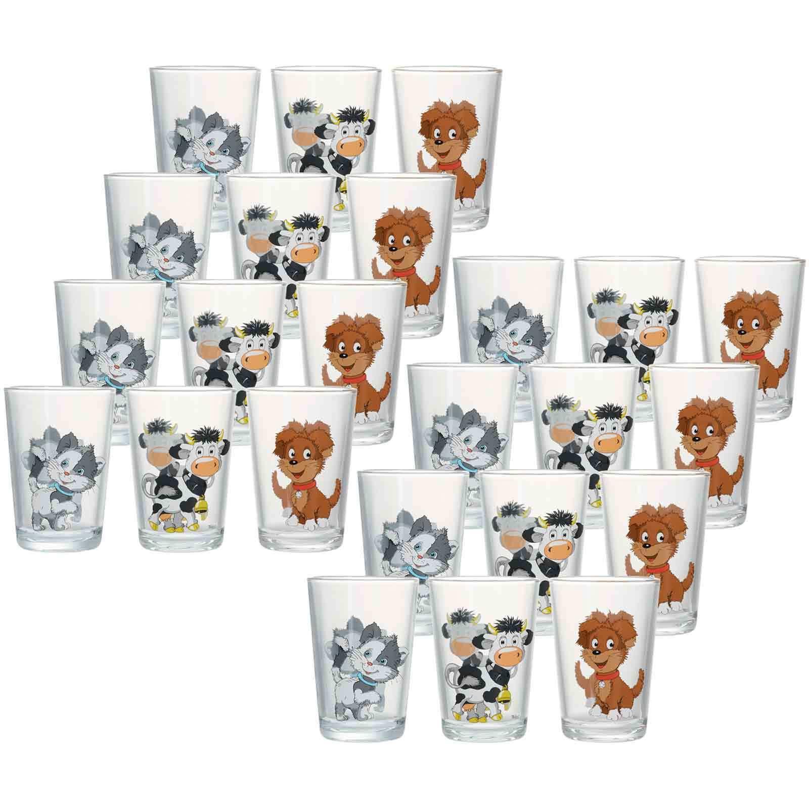 KINDERGLÄSER Hoftiere bunt 205 ml 24-tlg. - Multicolor, Glas (0.205L) - Ritzenhoff Breker