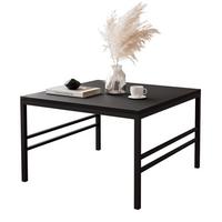 COUCHTISCH FORMA 60/60 cm Quadrat, Schwarz matt - Schwarz, Metall (60/60/40cm) - Idohome