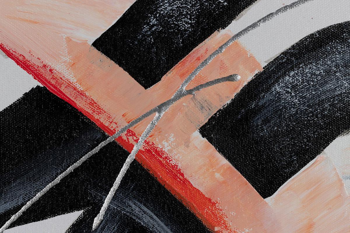 ACRYLBILD HANDGEMALT 80/80 cm - Beige/Weiß, Holz/Textil (80/80cm) - KUNSTLOFT