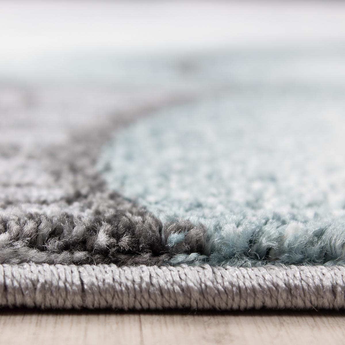 KINDERTEPPICH TASNA, mit Bären-Motiv, Blau, Ø 120 cm - Blau, Textil (120/120cm) - KADIMA DESIGN