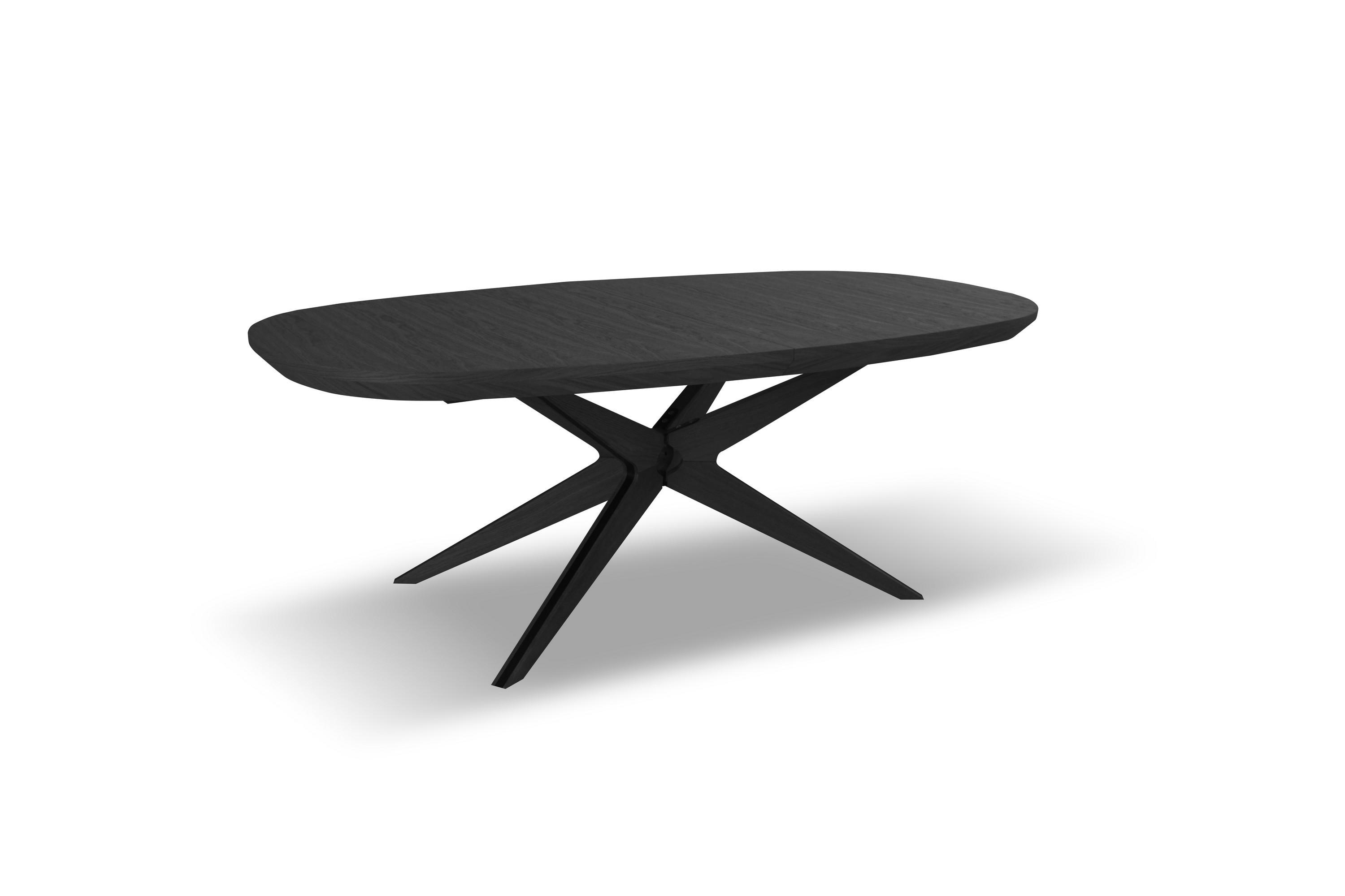 ESSTISCH BASTION Ausziehbar 200 - 300 / 110 x 76 cm - Schwarz, Holz (200/110/76cm) - MASSENO