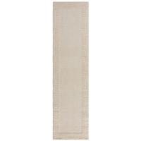 WOLLTEPPICH MOAT, mit Bordüre, Beige-Natur, 60 x 230 cm - Beige, Textil (60/230cm) - KADIMA DESIGN