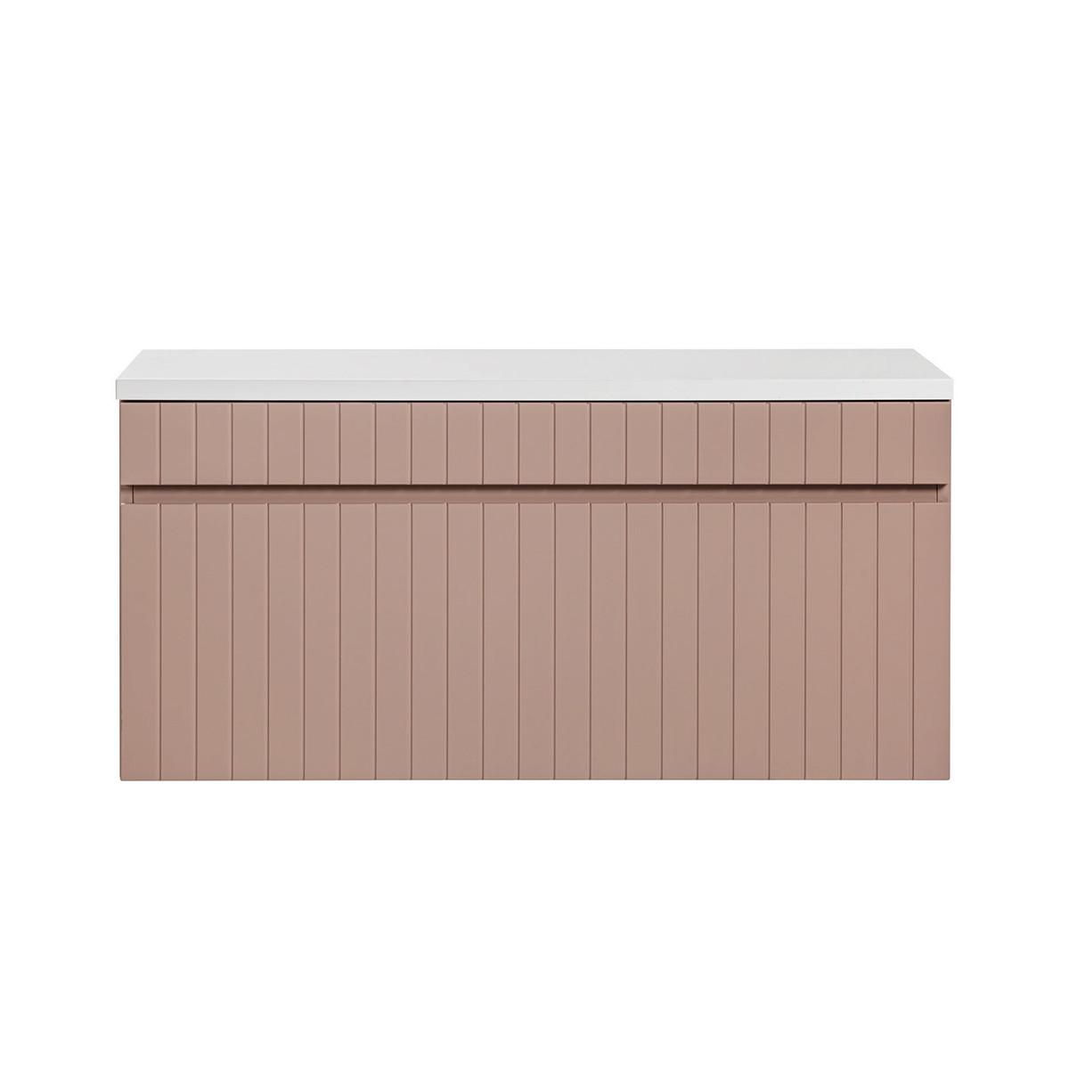 WASCHTISCHUNTERSCHRANK 100.4cm Zelie Rose - Pink, Holzwerkstoff (100.4/48/46cm) - Petits-meubles
