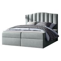 BOXBETT Lindos - H3 - Hellgrau, Holz (160/200cm) - MIRJAN24
