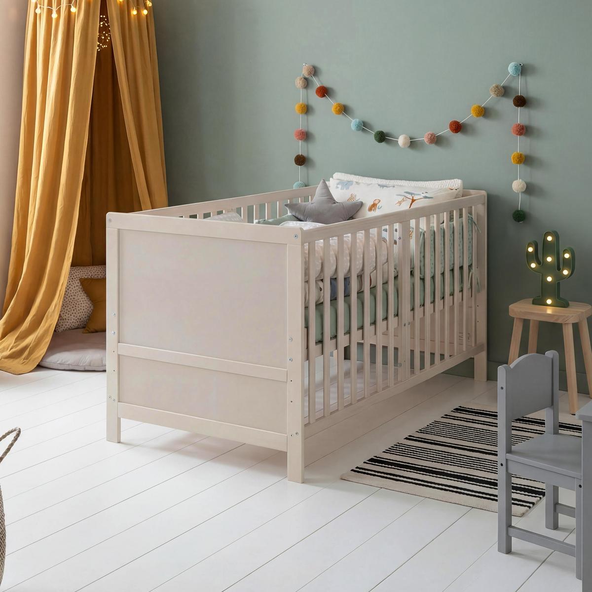 BABYBETT Easy Sleep 70 x 140 cm - Hellgrau, Holzwerkstoff (70/140cm) - Roba