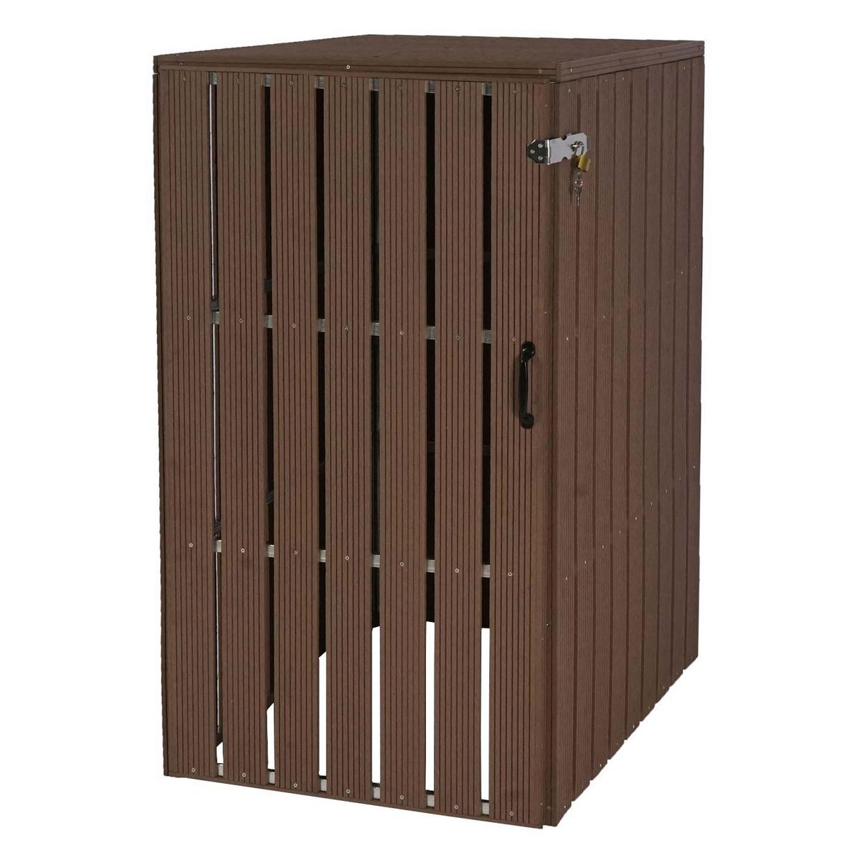 1-/2ER WPC-MÜLLTONNENVERKLEIDUNG Braun - Braun, Metall (77/115/97cm) - MCW