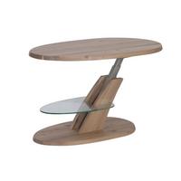 FUNKTIONSTISCH Carlynn höhenverstellbar 100 x 65 x 48-65 Couchtisch Massivholz Wildeiche Bianco - Braun, Holz (100/65/48cm) - 58aufmkessel