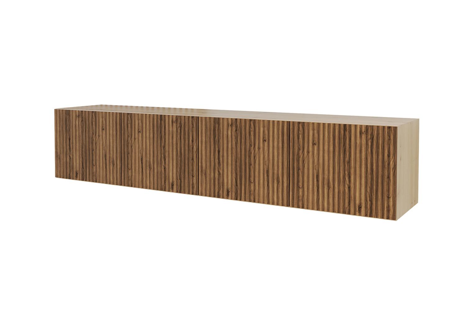 LOWBOARD NOA-2-W 2x100x40x40 cm - Artisan / Katania - Eiche Wotan, Holzwerkstoff (200/40/40cm) - ALTDECOR