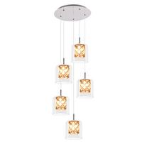 PENDELLEUCHTE Markham 30/30/175 cm - Silberfarben, Metall (30/30/175cm) - Nettlife