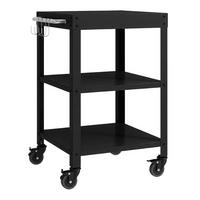 GARTEN-SERVIERWAGEN Bolognano - Schwarz, Metall (50/80.5/50cm) - casa.pro