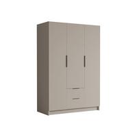 KLEIDERSCHRANK Calwi I - Kaschmir/Schwarz, Holzwerkstoff/Kunststoff (150/216/60cm) - MIRJAN24