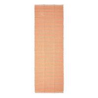 TEPPICHLÄUFER Vichy-Karo Baumwolle 66/200 cm - Orange, Textil (66/200cm) - Homescapes