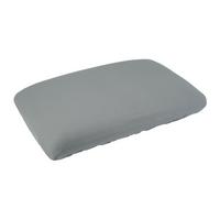 NACKENKISSEN-SPANNBEZUG BasicSoft Baumwoll-Jersey mit Elasthan silber-grau 40/70 cm - Grau, Textil (40/70cm) - beties Heimtextil