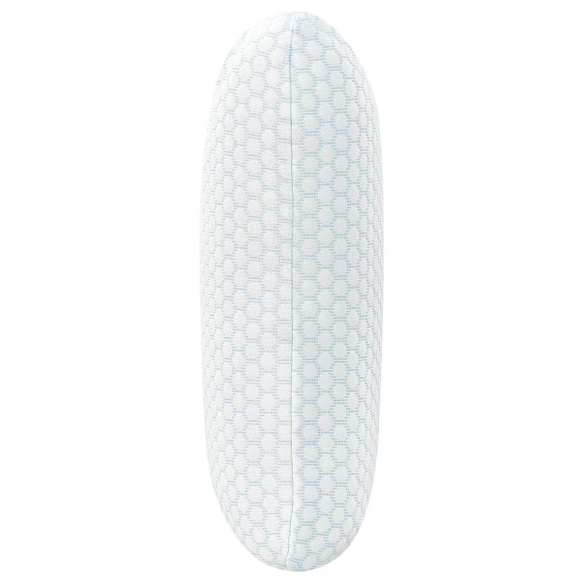 KOPFKISSEN Weiß 40/60 cm Emin - Blau/Weiß, Textil (60/40cm) - Beliani