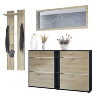GARDEROBE Orlando Eiche sägerau - Eiche San Remo, Holzwerkstoff (215/210/28cm) - Vladon