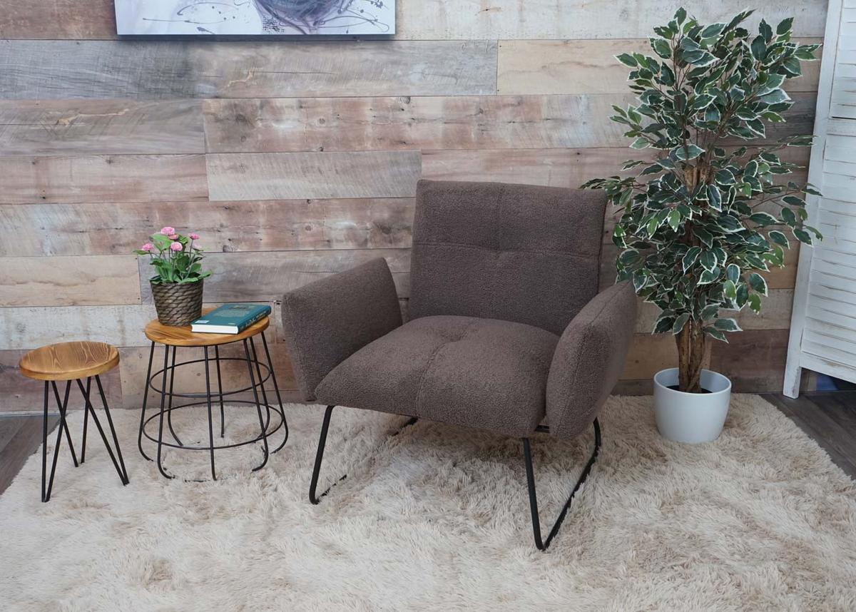 LOUNGE-SESSEL Braun - Braun, Textil (87/79/70cm) - MCW