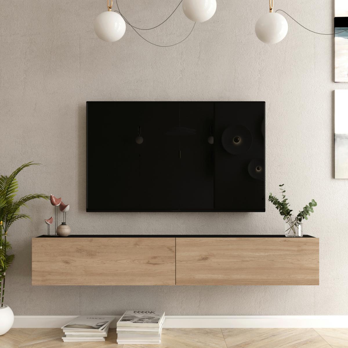 TV-ELEMENT Lapinlahti - Multicolor, Holzwerkstoff (180/29.5/31.5cm) - [en.casa]