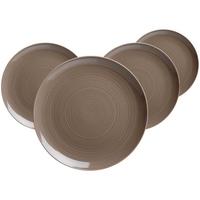SPEISETELLER Suomi Braun ø 26 cm 4er Set - Braun, Keramik (26cm) - Ritzenhoff Breker