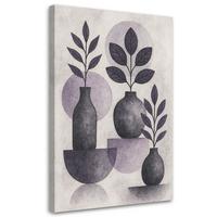 LEINWANDBILD Abstraktion 40x60cm - Lila, Textil (40/60cm) - Feeby