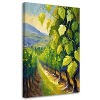 KUNSTDRUCK Grün 40/60 cm - Grün, Textil (40/60cm) - KUNSTLOFT