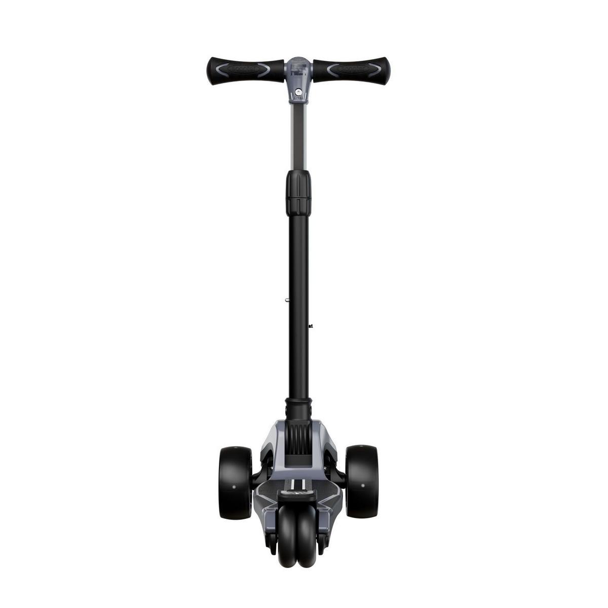 KINDERROLLER Lumox höhenverstellbarer Lenker inkl. Leuchtränder schwarz - Schwarz, Metall (28/59cm) - Juskys