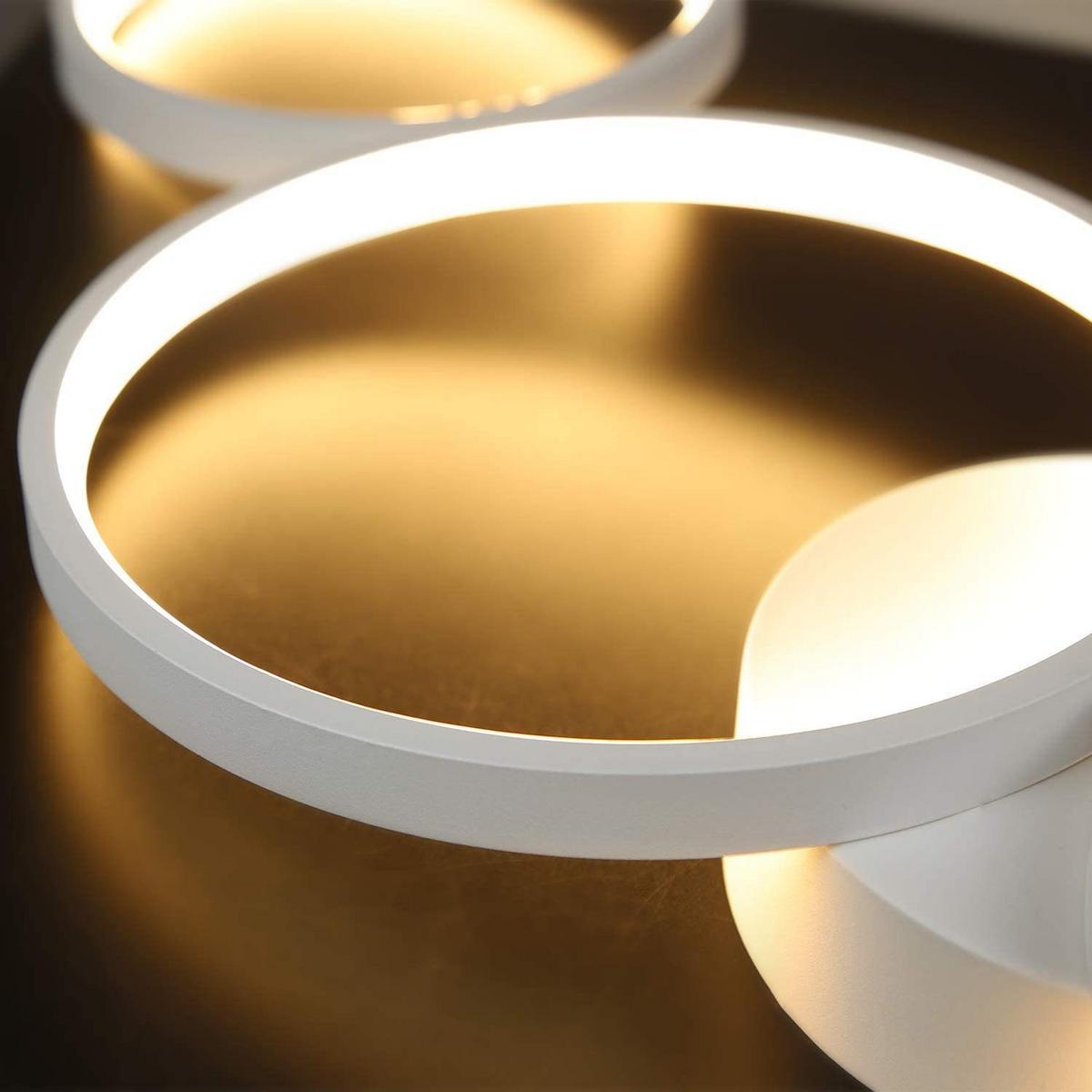 LED-DECKENLEUCHTE Myrthos 31/51.5/6 cm - Weiß, Metall (51.5/31/6cm) - ZMH