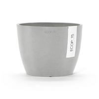 BLUMENTOPF Stockholm Mini 16,2/12 cm Hellgrau - Hellgrau, Kunststoff (16.2/12cm) - Ecopots