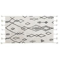 KURZFLOR-TEPPICH Kebir 150/80 cm - Weiß, Textil (80/150cm) - Beliani