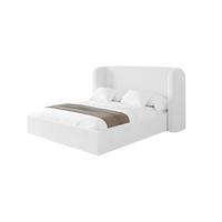 POLSTERBETT mit Bettkasten und Lattenrost, Bett mit Matratze H3/H4 - ESTI 160x200 Weiß - Weiß, Holzwerkstoff/Textil (160/200cm) - ALTDECOR